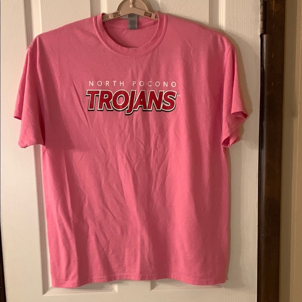 North Pocono Trojans Pink Graphic T-Shirt